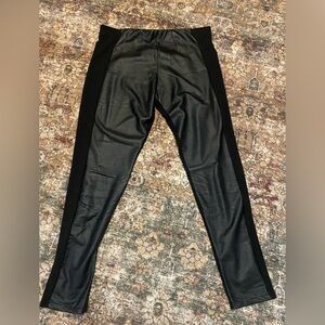 Black Faux Leather Leggings